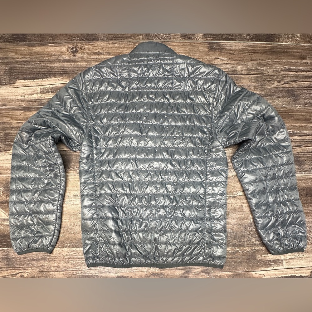 J.Crew Quilted Puffer Jacket - Women’s Small - Gray Lightweight Zip - GUC - Picture 3 of 8